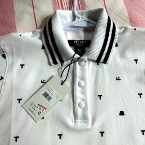 NWT Tilley Golf Shirt Women’s Small sweater collar